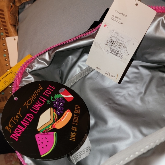 Betsy Johnson Unicorn Lunch cross body bag tote cold hot food storage TBJ-0224 - Picture 10 of 16